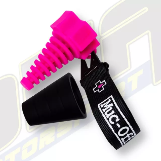 MUC-OFF Motorcycle Motocross Trials Exhaust Bung & Lanyard for 2 & 4 Stroke