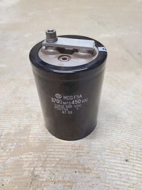 HITACHI HCG F5A Capacitor Aluminum Electrolytic 6800 Mfd 350Vdc