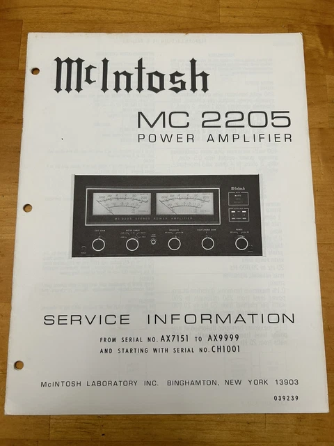 Mcintosh Mc2205 IN VENDITA! - IT