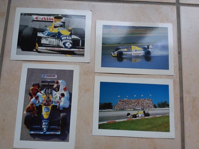 Cartes postales F1 Williams Renault