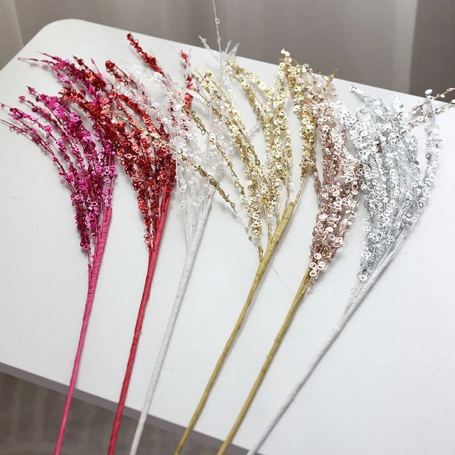 Sparkling Glitter For Christmas Tree Ornaments Multiple Colors and Sizes