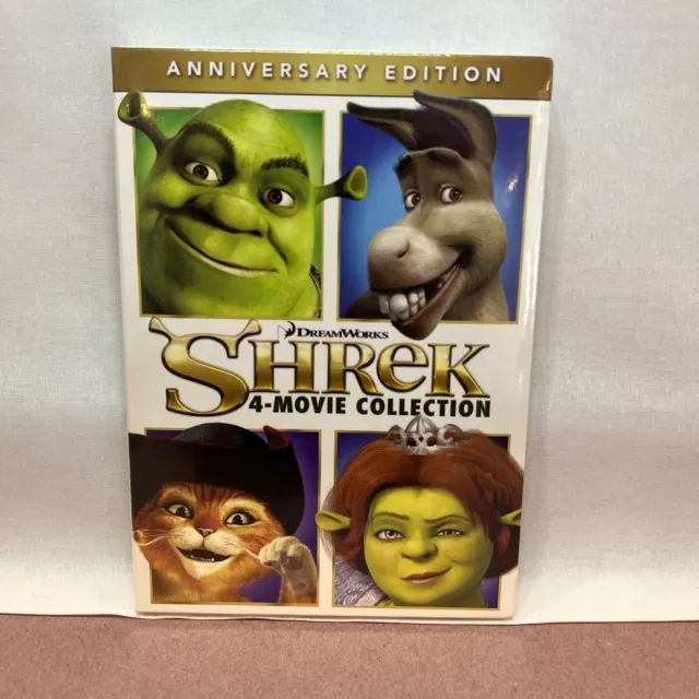 NEW SHREK 4-MOVIE Collection (DVD) Set Shrek 2 The Third 3rd Forever ...
