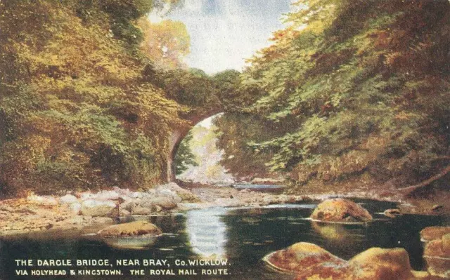 Bray Dargle Bridge Co Wicklow Lnwr Early 1900'S Official Postcard