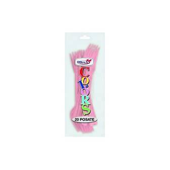 confezione da 6 DOPLA MAGNUM.FORCHETTE 20PZ TRASPARENTI 