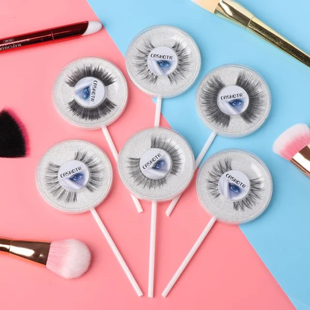 Handmade Extension False Eyelashes Lollipop Lashes Makeup Tools Cross Long