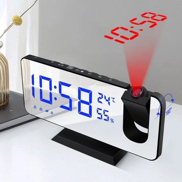 ELECTRONIC LED DIGITAL Alarm Clock Table Watch Desktop USB Time