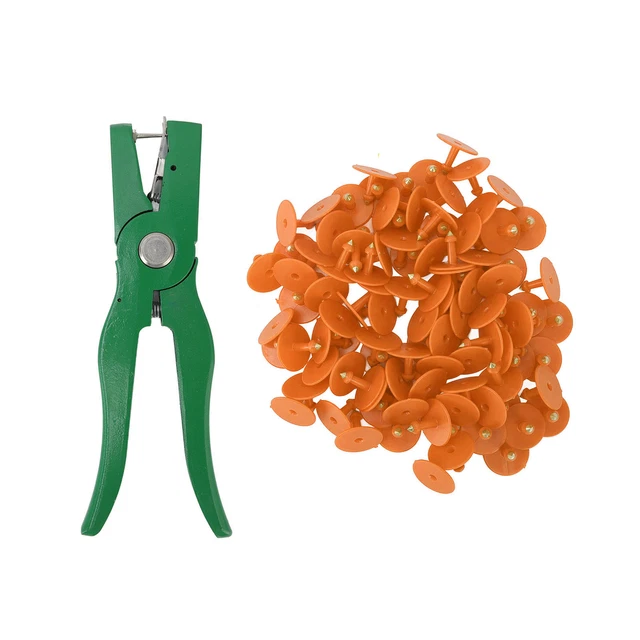 Ear Tagging Clamp Ergonomic Animal Ear Tagging Pliers With Ear Tag For Pigs Bs3