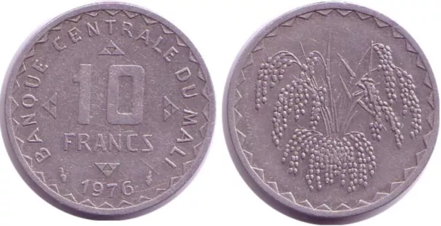 Mali 10 Francs 1976 Al m-91.3