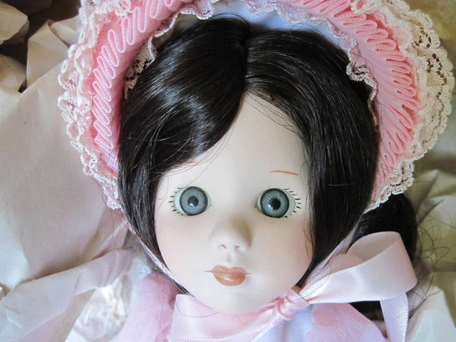 1979 Porcelain 16" Tall Annabelle Doll By Marjorie Spangler, Never Been Out Box 3