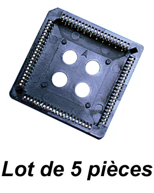 Lot de 5 pièces - Support PLCC 20 pins - PLCC20-LT5