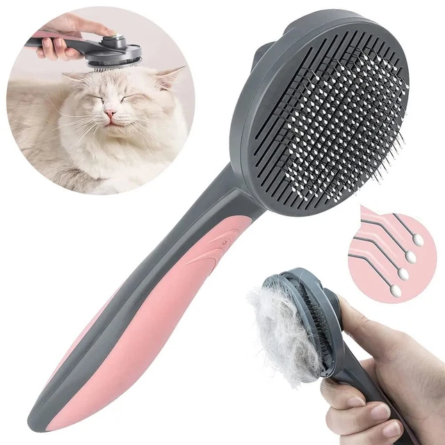 Dog Cat Brush for Shedding Pet Grooming Massage Comb Hair Remover Undercoat Rake
