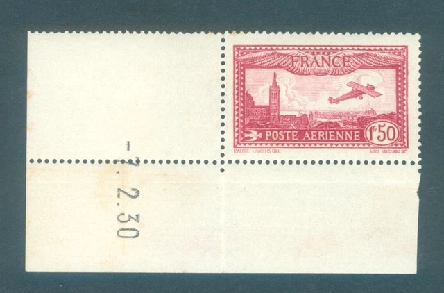 Timbres poste de France bloc de six timbres avec coin daté du 09. 06