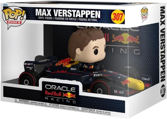 Figura De Vinilo Funko Pop Racing F1 Max Verstappen Red Bull Racing 3.75" Pop Rides