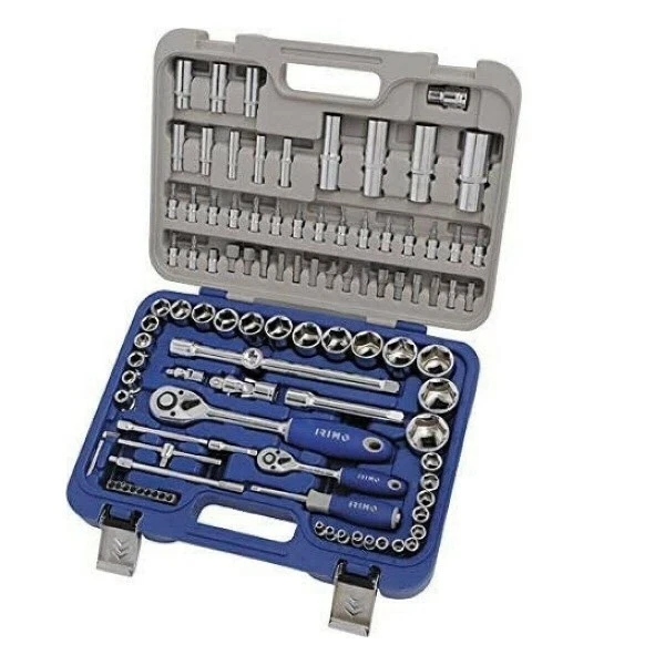 Lot Ensemble Mallette Jeu De Clés A Cliquet Douilles Quincaillerie 101 Pièces FR