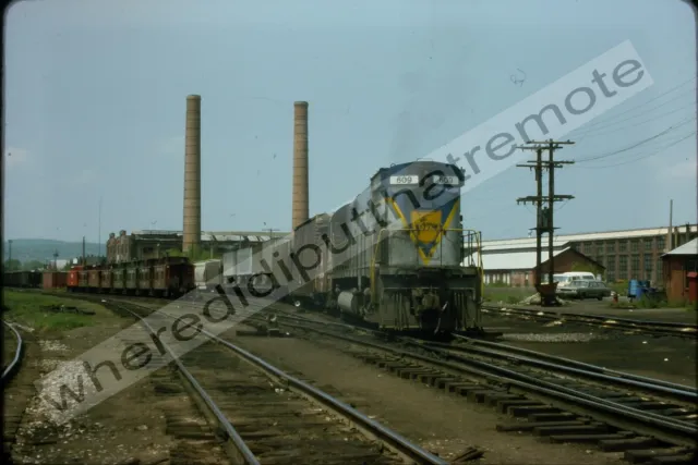 Original Slide D&H Delaware & Hudson 609 ALCO C628 5-22-1975 Sayre PA