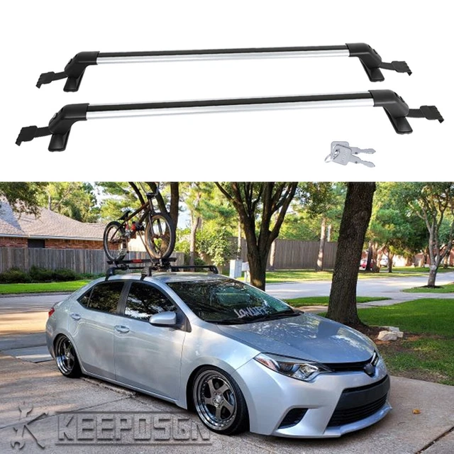 FOR TOYOTA COROLLA SE Bare Roof Rack Crossbars Luggage Kayak Cargo