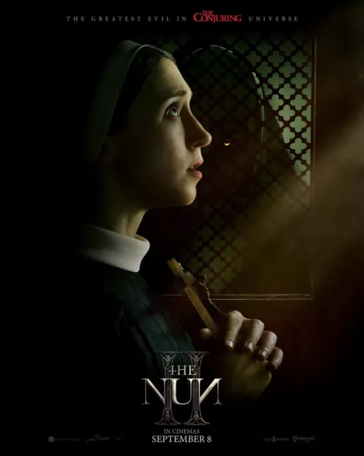 2023 "The Nun II" 2 Conjuring Promo Poster Print Scary Horror Film Wall Decor