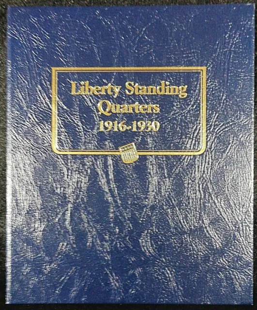Whitman Classic Album for Liberty Standing Quarters 1916-1930, New.