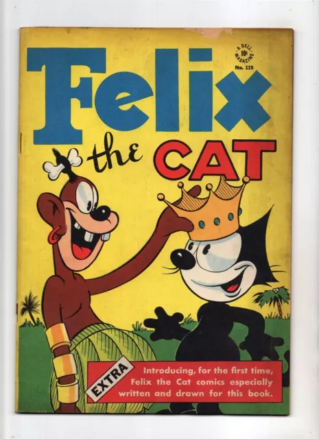 Four Color #119 VINTAGE Dell Comic Felix the Cat Racist Cover Golden Age 10¢