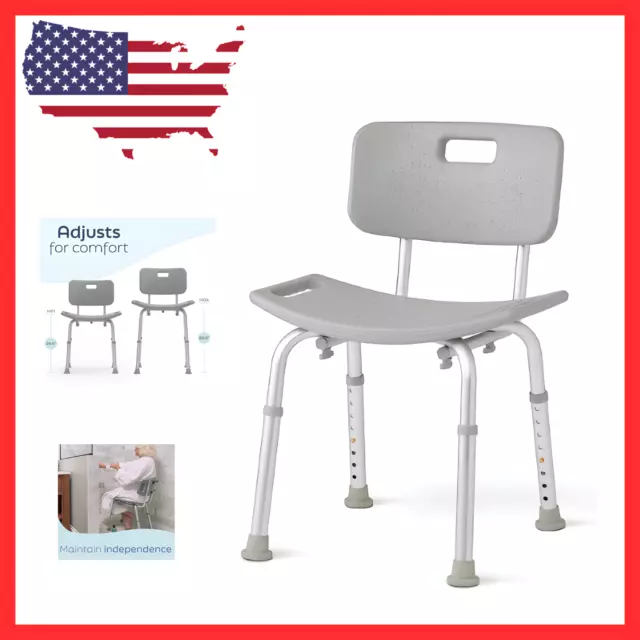 Medline Bath Chair: Heavy Duty, Shower & Tub Transfer Bench for Disabled New