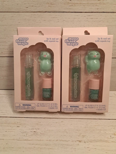 ✔️ 2 Pack. More Than Magic, Lip And Nails Set,With Squish Toy. Lip Balm, Polish.