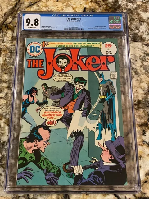 The Joker #1 Cgc 9.8 Batman Riddler Two-Face Catwoman Penguin Cvr Highest Graded