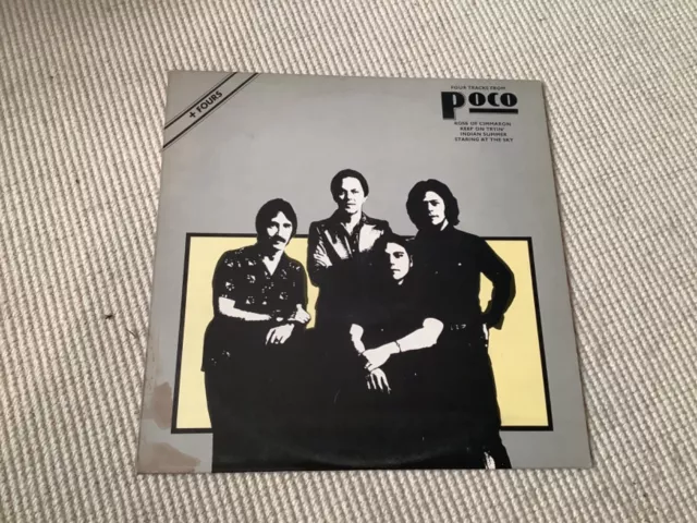 Poco ~ Four Tracks From Poco ~ 1977 Uk Vinyl 12" Single + P/S ~ Abc Abe 12011