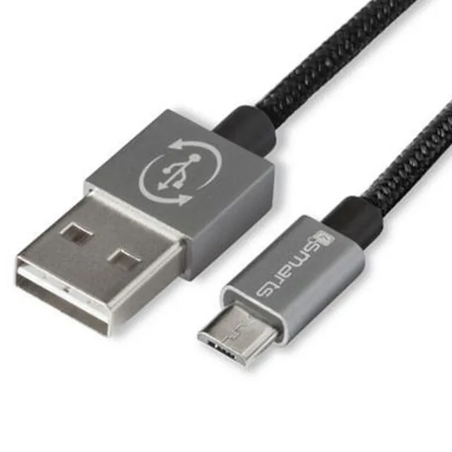 Cavo corto USB-A micro USB 15cm 4smarts per Motorola Moto E6i E7 Plus CRN4