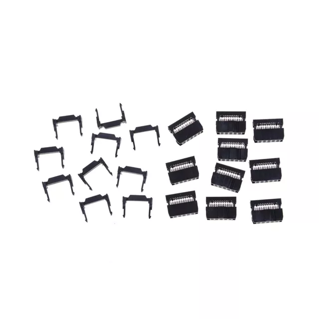 10X FC-10P IDC 2.54mm Connector Female Header 10pin 2x5 JTAG ISP Socket BlacY ZF 2