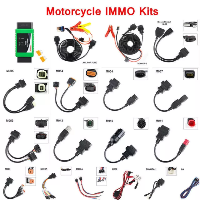 OBDSTAR MOTO IMMO Kits Motorcycle Full Adapters Fit for X300 DP Plus /X300 Pro4