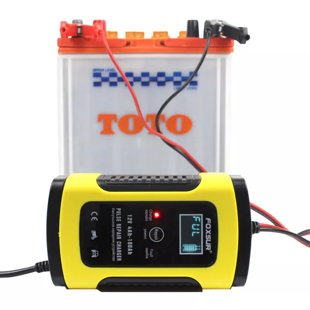 Chargeur De Batterie Voiture Suv Auto/Moto 6A/12V Maintien Charge 2