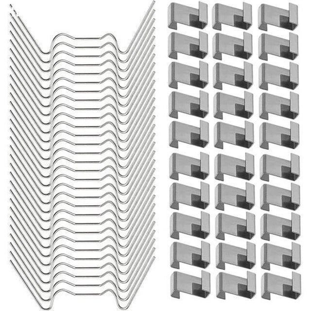 Lot De 8 Clips Transparents Pour Stores Plissés - Fixation Facile Et Discrète