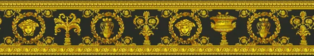 Versace 3 Home Fondos de Pantalla 343051 Medusa Borde Fibra Húmeda Ribete Cenefa