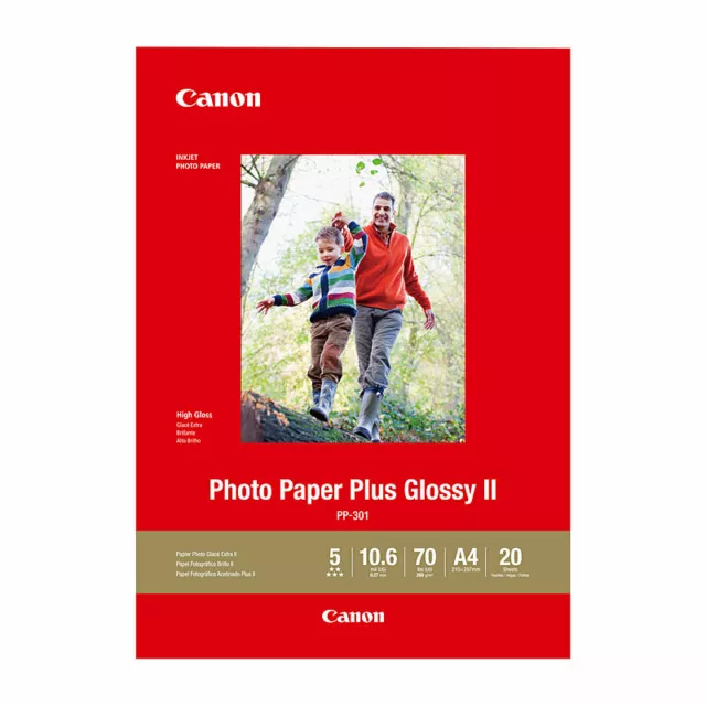 Genuine Canon A4 Photo Plus Glossy 20p Paper Product 20 sheets PP301A4-20