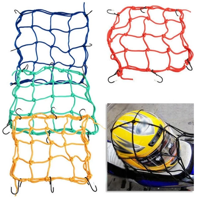 Motorcycle Storage Organizer Net Bag 30x30cm Durable Cargo Net Organizer