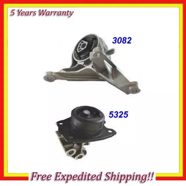 For 05-06 Chevrolet Equinox/ 06 Pontiac 3.4L Trans.Mount Set 2 A3082 A5325 M487