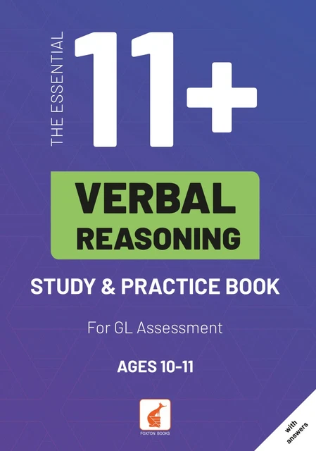 11 PLUS VERBAL Reasoning Study and Practice Book for GL Assessment NEW ...