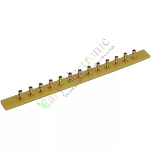 1x copper gold Fiberglass Turret Terminal Strip 13pin Lug Tag Board tube amp PCB