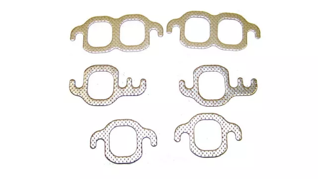 57-95 Fits Chevy Sbc 265 283 302 305 307 327 350 V8 Exhaust Manifold Gasket Set