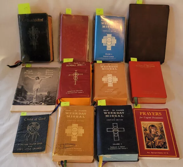 YOU CHOOSE Vintage Catholic Prayer Books, Daily Missals Mass