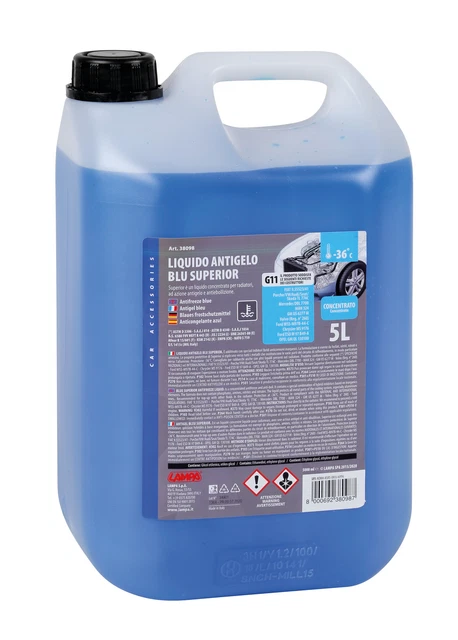 Superior-Blu G11, liquido antigelo concentrato (-36øC) - 5 L