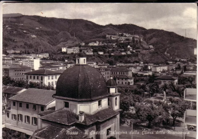 Cartolina  Massa Citta' Fg  Viaggiata  1959  Panorama  Chiesa E Castello Regalo