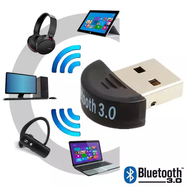 Cle Adaptateur Dongle Mini Bluetooth V3.0 USB Adapter pour Smartphone PC 3