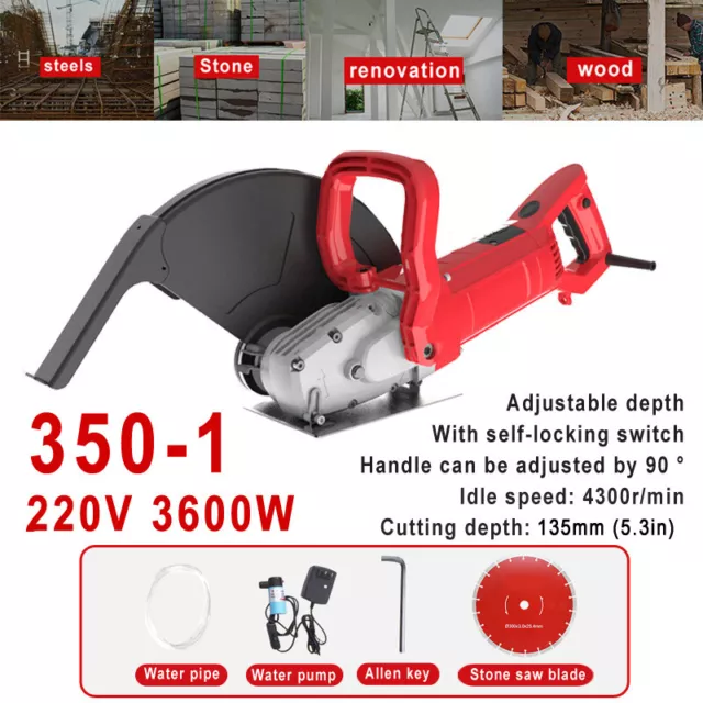 Wall Chaser Cutting Machine 135mm Electric Slotting Machine New 220V Wall Groove