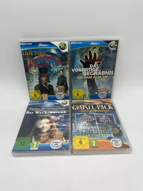 PC Wimmelbild Bundle - 4 Spiele - Das Vorzeitige Begräbnis/ Gruselpack/ Wachsmus