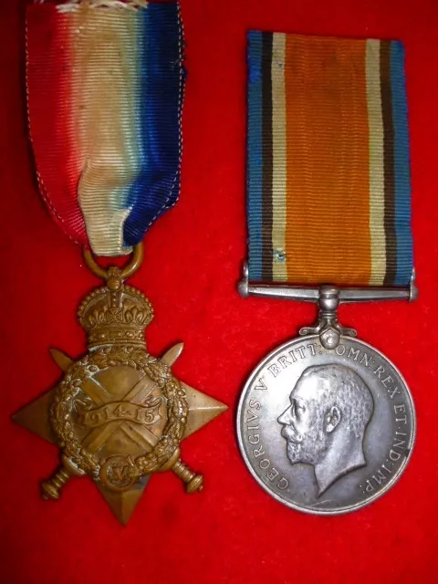 Officer's Medals WW1 Star & War Medal to South African Engineer Corps, Sawyer
