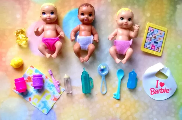⭐️Barbie Skipper Babysitter  Babies Krissy size dolls,accessories#C⭐️