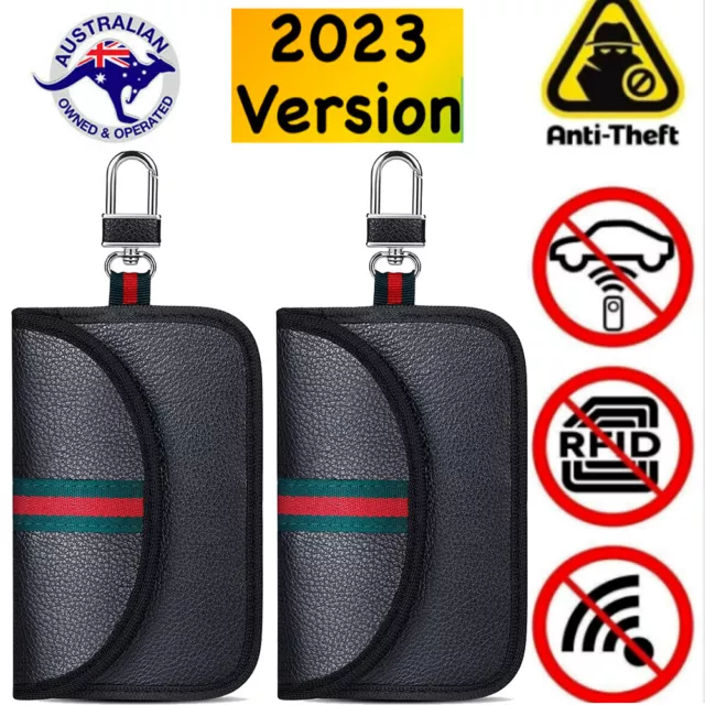 2Pack Protector RFID Pouch Signal Blocking Anti-Theft Car Key Fob Holder Case AU