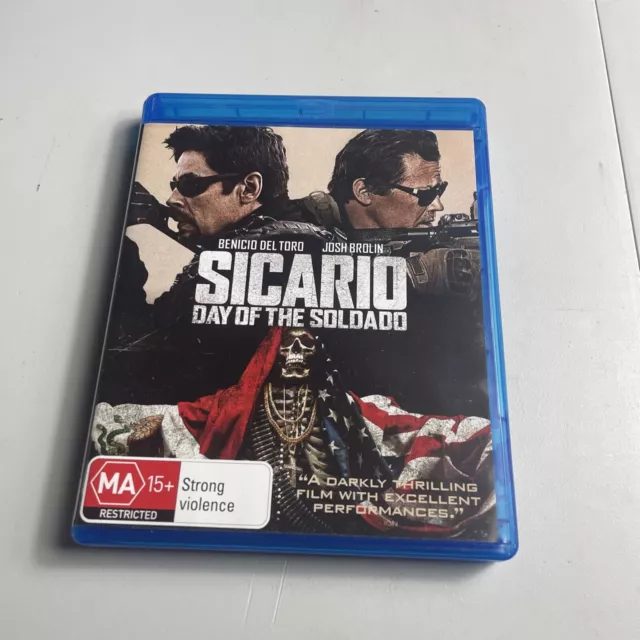 Sicario Day Of The Soldado Blu-ray Josh Brolin Region B Vgc Free Postage