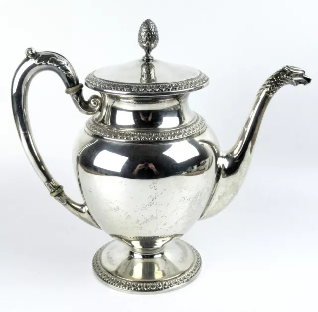 Wunderschöne Teekanne Silber 800 A. Cesa Alessandria Italy Silver Tea Pot 526g